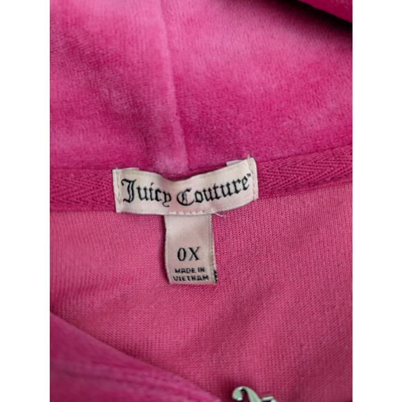 Juicy Couture velour crystal zip up tracksuit hoodie - Picture 8 of 15